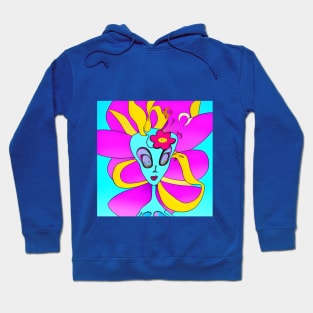 Abstract Alien Flower | AI Generated Design by @remlorart Hoodie